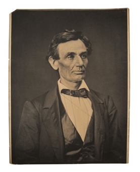 1860 Abraham Lincoln Largest Known Photo (20"x27")